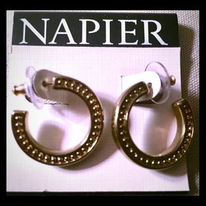 Golden hoop earrings